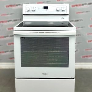 Used Whirlpool 30” Freestanding Glass Top Stove YWFE710H0BW1 For Sale