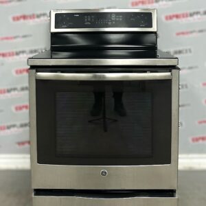 Used GE 30” Freestanding Glass Top Stove PCB915SK1SS For Sale