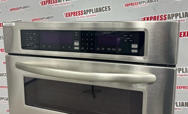 Used KitchenAid 30” Combo Microwave Wall Oven KEMS308SSS05 For Sale