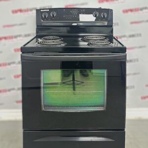 Used Whirlpool 30” Freestanding Coil Stove WERP3100PB1 For Sale