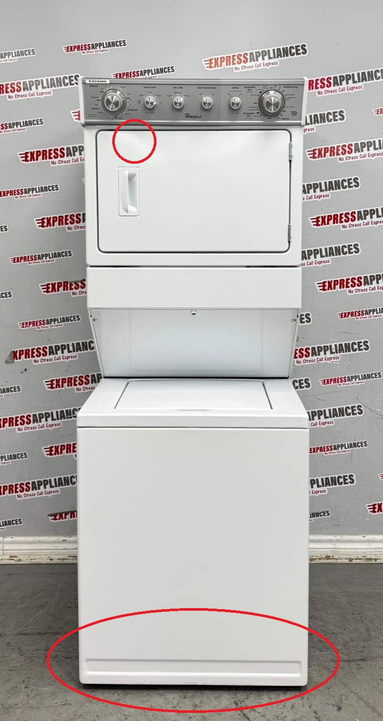 Used Whirlpool 27” Laundry Center Washer and Dryer YWET4027EW0 For Sale Used Whirlpool 27” Laundry Center Washer and Dryer YWET4027EW0 For Sale