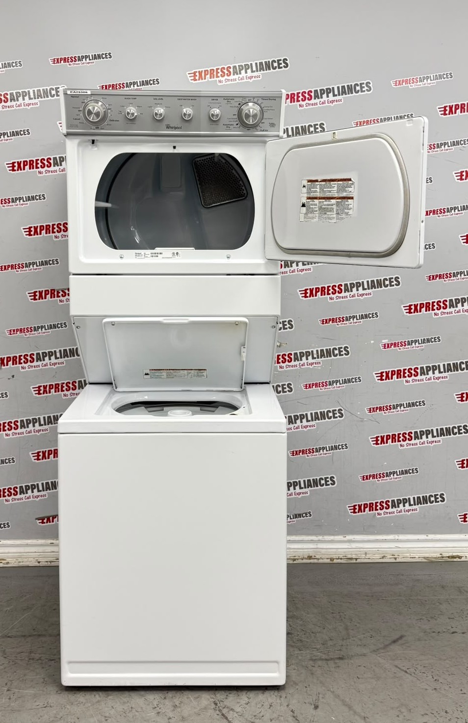 Used Whirlpool 27” Laundry Center Washer and Dryer YWET4027EW0 For Sale Used Whirlpool 27” Laundry Center Washer and Dryer YWET4027EW0 For Sale