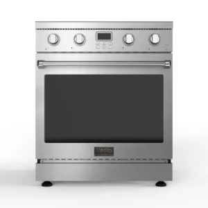 New Vesta 30” Slide-In Glass Top Stove VRE-BC-30SS For Sale