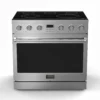 New Vesta 36” Slide-In Glass Top Stove VRE-BC-36SS For Sale
