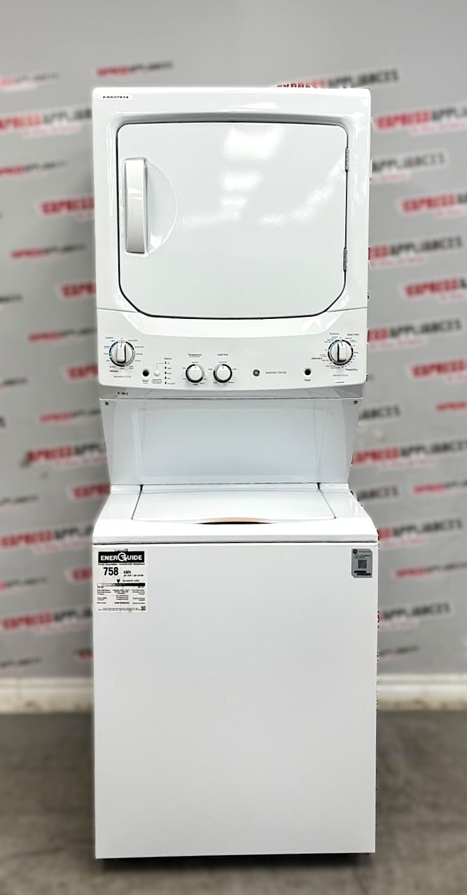 Open Box GE 27” Laundry Center Washer and Dryer GUV27ESMW0WW For Sale Open Box GE 27” Laundry Center Washer and Dryer GUV27ESMW0WW For Sale
