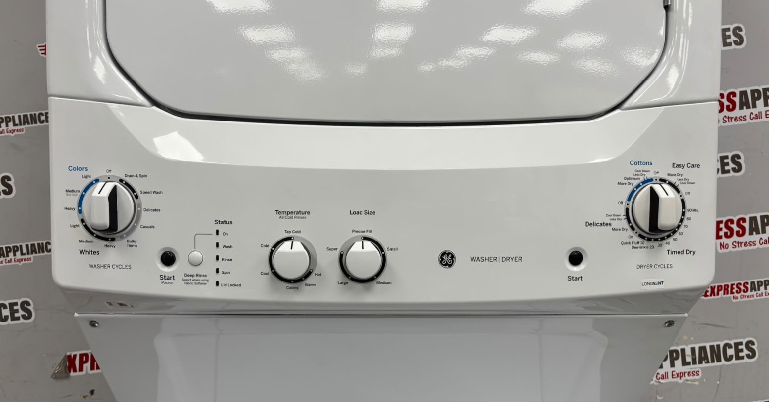 Open Box GE 27” Laundry Center Washer and Dryer GUV27ESMW0WW For Sale Open Box GE 27” Laundry Center Washer and Dryer GUV27ESMW0WW For Sale