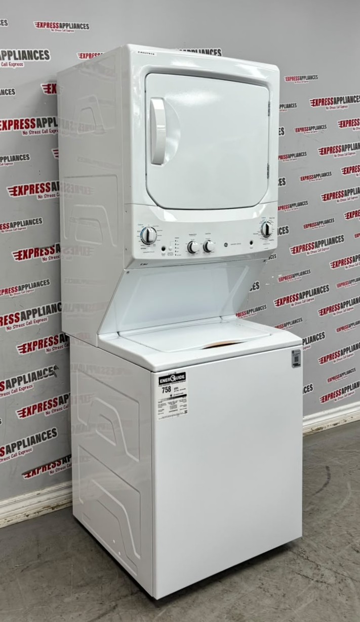 Open Box GE 27” Laundry Center Washer and Dryer GUV27ESMW0WW For Sale Open Box GE 27” Laundry Center Washer and Dryer GUV27ESMW0WW For Sale