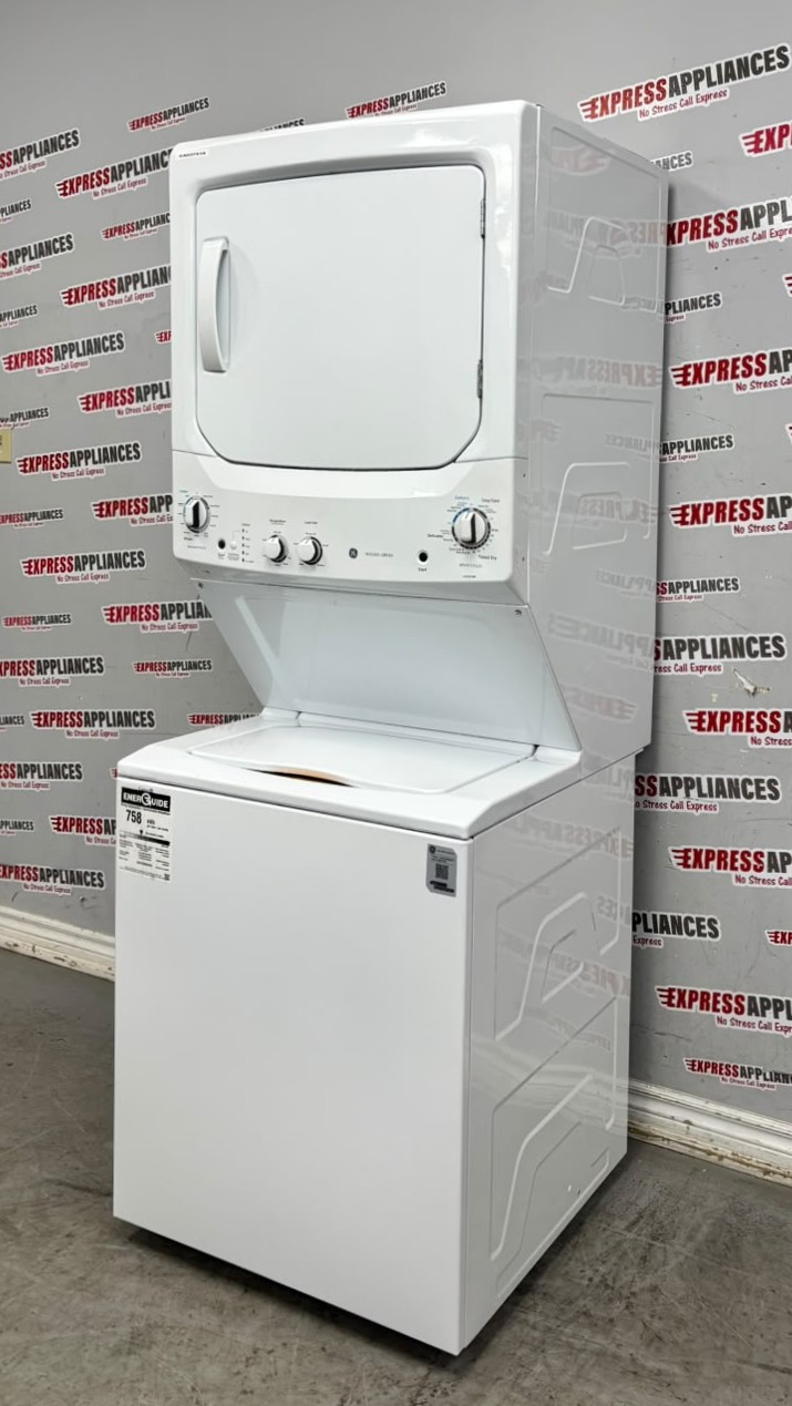 Open Box GE 27” Laundry Center Washer and Dryer GUV27ESMW0WW For Sale Open Box GE 27” Laundry Center Washer and Dryer GUV27ESMW0WW For Sale