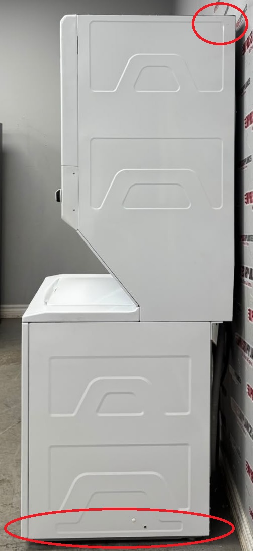 Open Box GE 27” Laundry Center Washer and Dryer GUV27ESMW0WW For Sale Open Box GE 27” Laundry Center Washer and Dryer GUV27ESMW0WW For Sale