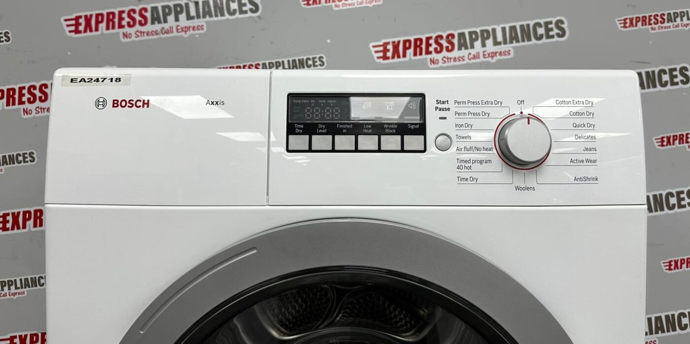 Used Bosch 24” Washer and Dryer Stackable Set WAP24201UC WTB86201UC For ...
