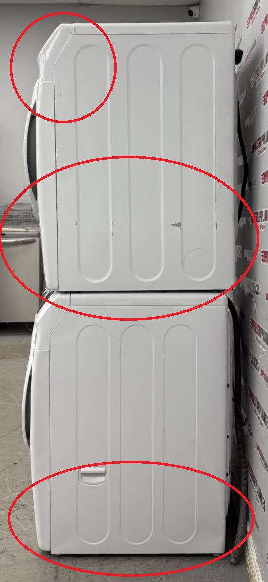 Used Samsung 27” Front Load Washer and Electric Dryer Stackable Set WF42H5000AW/A2 DV42H5000EW/AC For Sale Used Samsung 27” Front Load Washer and Electric Dryer Stackable Set WF42H5000AW/A2 DV42H5000EW/AC For Sale