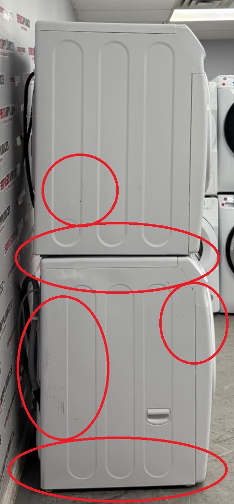 Used Samsung 27” Front Load Washer and Electric Dryer Stackable Set WF42H5000AW/A2 DV42H5000EW/AC For Sale Used Samsung 27” Front Load Washer and Electric Dryer Stackable Set WF42H5000AW/A2 DV42H5000EW/AC For Sale