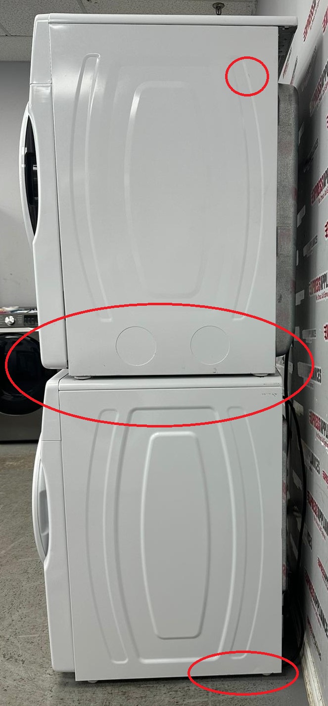 12/27 ゆうや様 1219d Used Whirlpool 27” Washer and Ventless Dryer Stackable Set