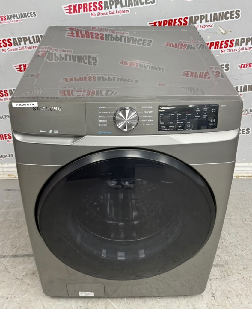 Used Samsung 27” Front Load Washing Machine WF45R6100AP/US For Sale Used Samsung 27” Front Load Washing Machine WF45R6100AP/US For Sale