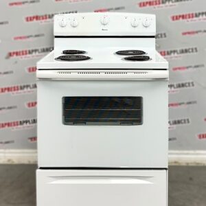 Used Amana 30” Freestanding Coil Stove YACR3230BCW0 For Sale Used Amana 30” Freestanding Coil Stove YACR3230BCW0 For Sale