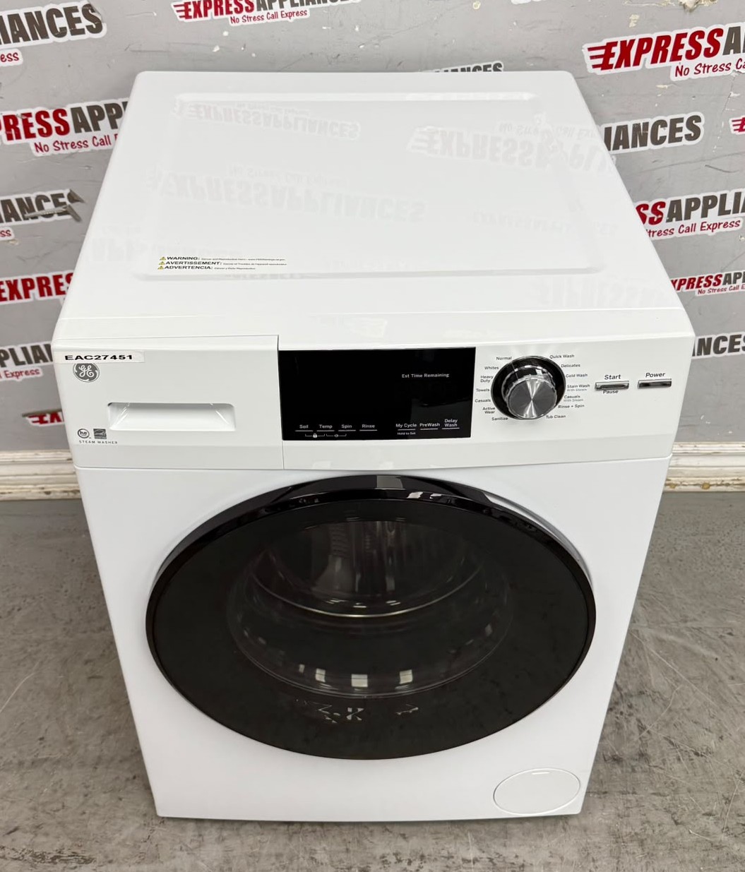 Open Box GE 24” Front Load Washing Machine GFW148SSM1WW For Sale Open Box GE 24” Front Load Washing Machine GFW148SSM1WW For Sale