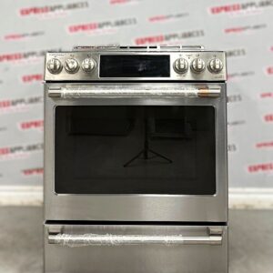 Open Box GE Cafe 30” Slide-In Induction Stove CCHS900P2M6S1 For Sale