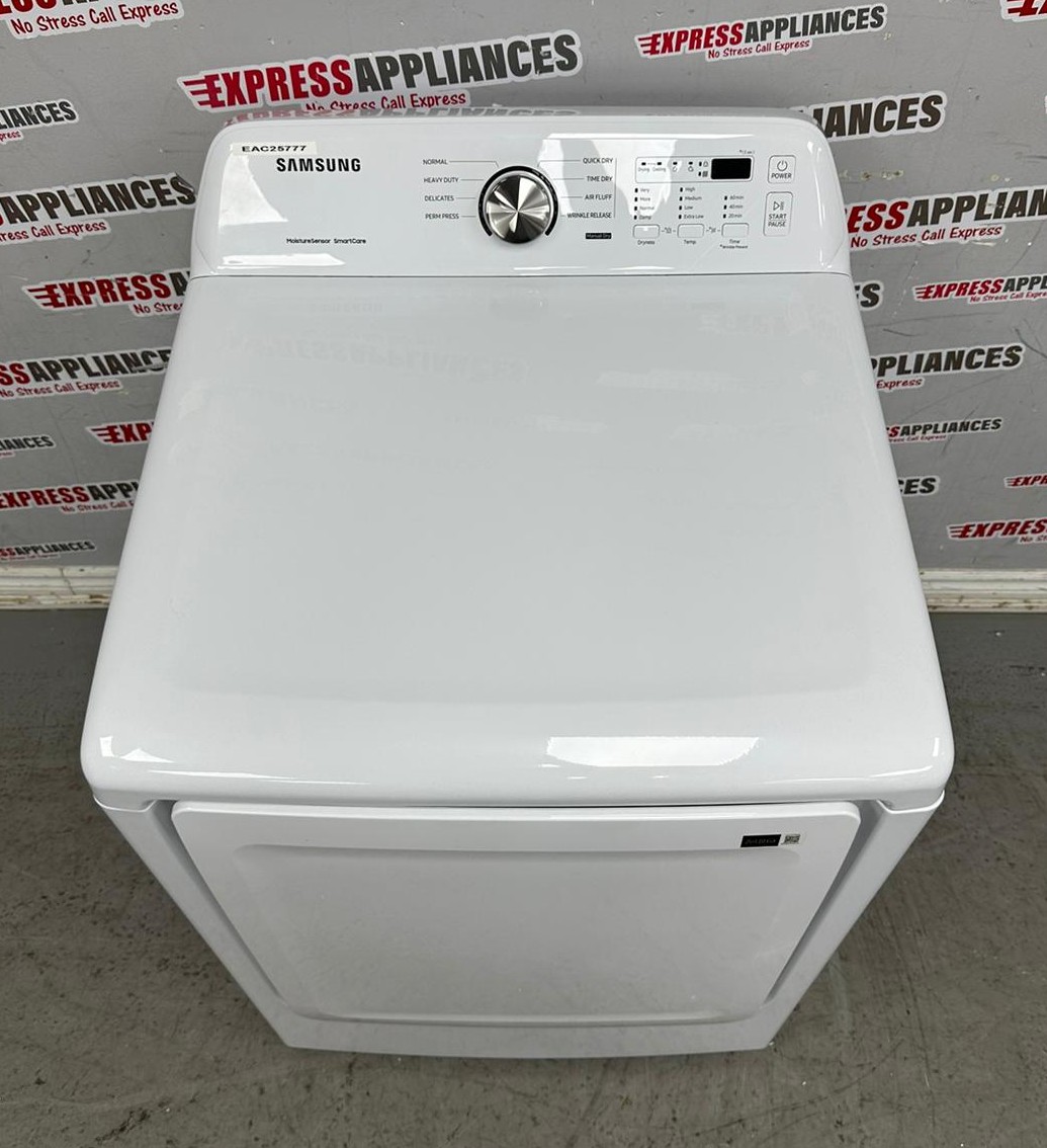 Open Box Samsung 27” Electric Dryer DVE45T3200W/AC For Sale
