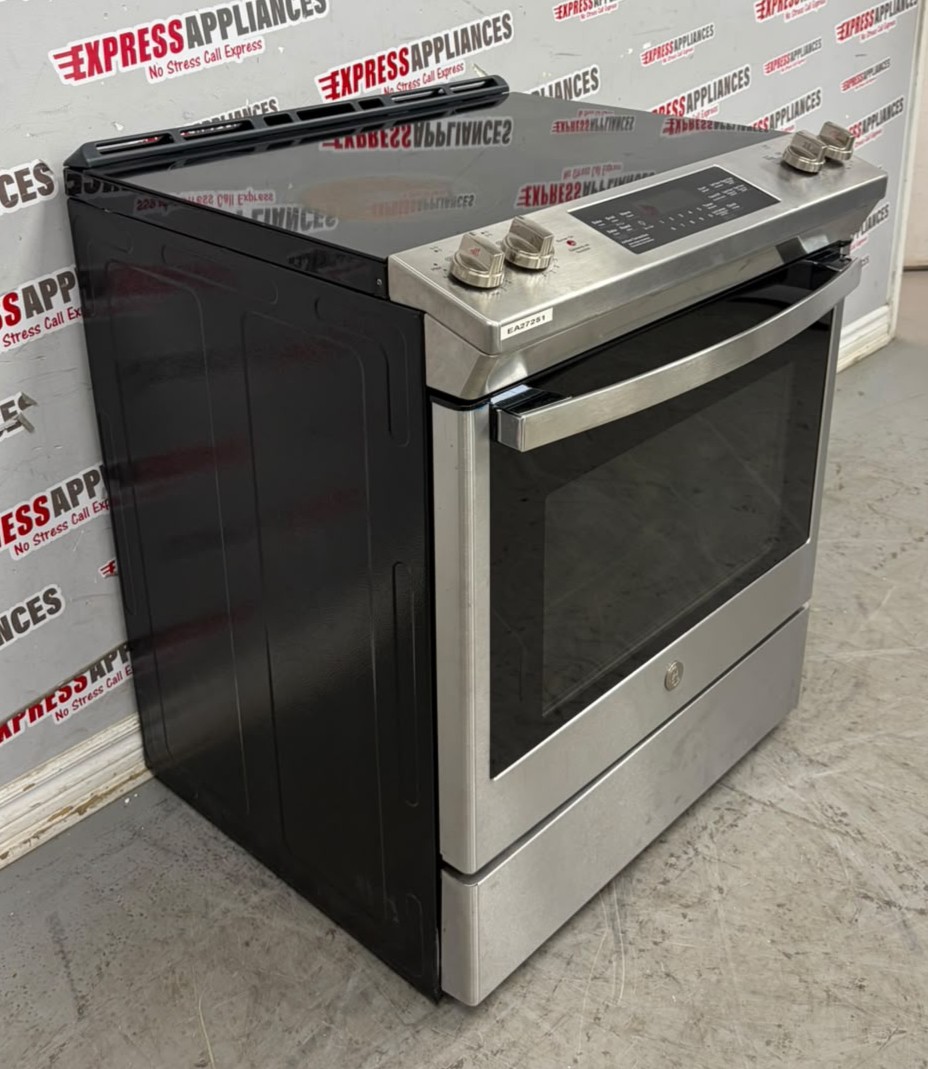 Used GE 30” Slide-In Glass Top Stove JCS830SM4SS For Sale Used GE 30” Slide-In Glass Top Stove JCS830SM4SS For Sale