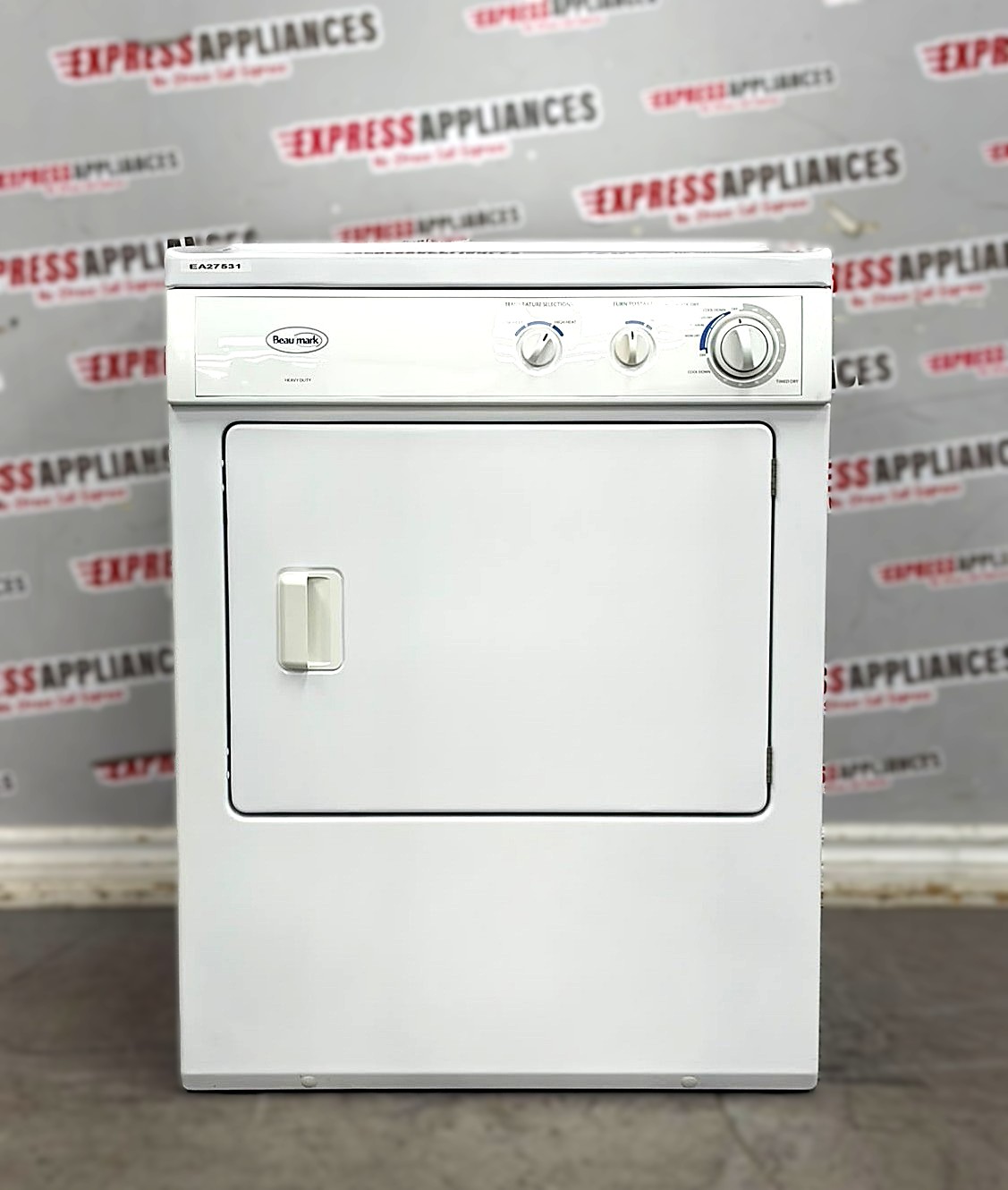 Used Beaumark 27” Electric Stackable Dryer BEF221CAS2 For Sale Used Beaumark 27” Electric Stackable Dryer BEF221CAS2 For Sale