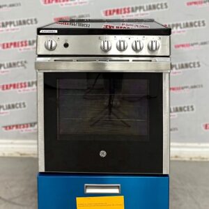 Open Box GE 24" Slide-In Glass Top Stove JCAS640RM4SS For Sale