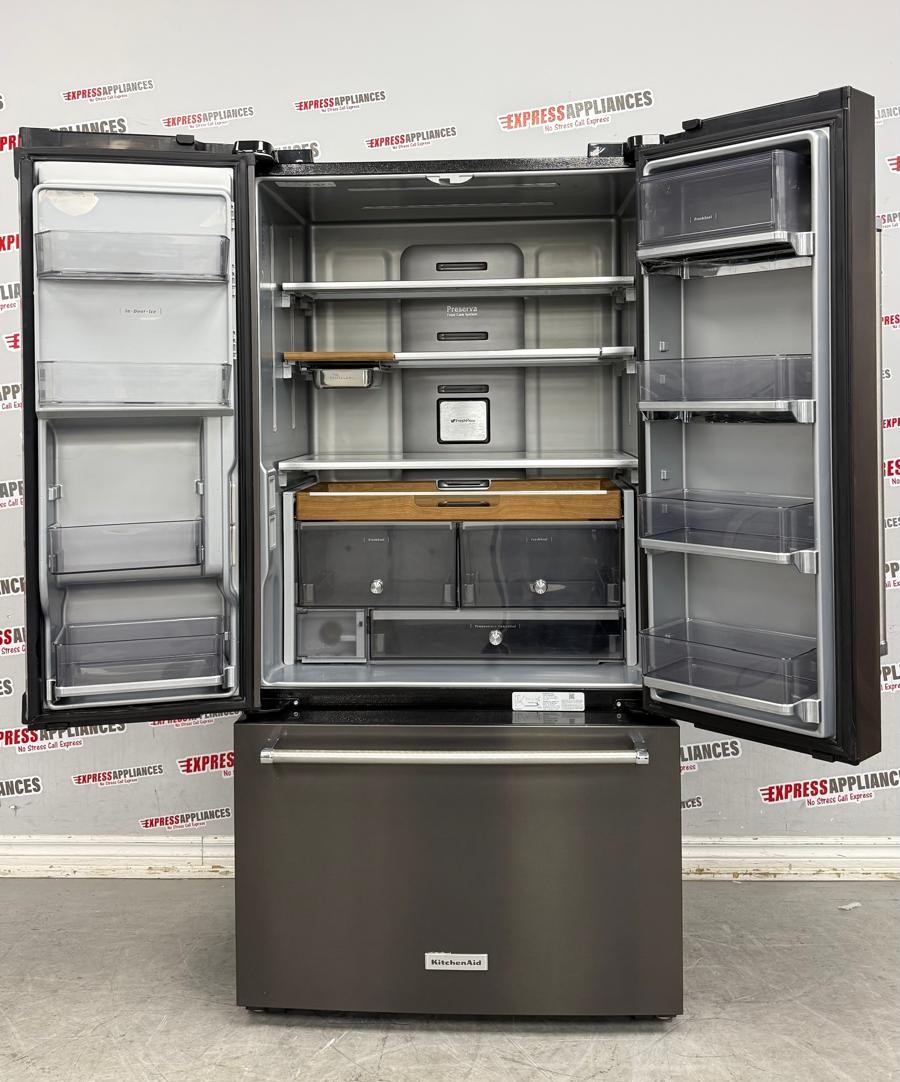 Used KitchenAid 36” French Door Refrigerator KRFC704FBS01 For Sale