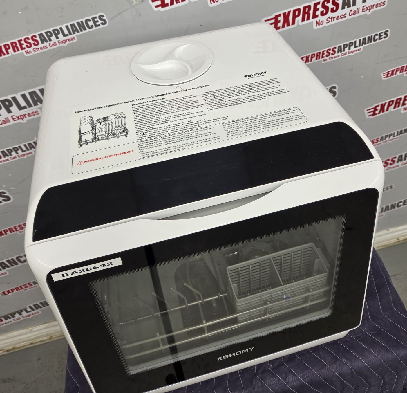 Used Euhomy 16” Countertop Dishwasher DW001-5 For Sale Used Euhomy 16” Countertop Dishwasher DW001-5 For Sale