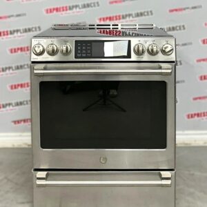 Used GE Cafe 30” Slide-In Induction Stove CCHS985SEL2SS For Sale