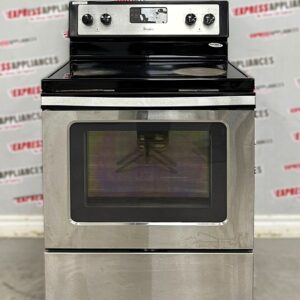 Used Whirlpool 30” Freestanding Glass Top Stove YWFE510S0AS0 For Sale