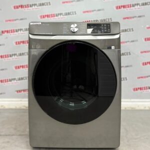 Open Box Samsung 27” Electric Stackable Dryer DVE45B6305P For Sale