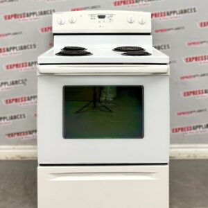 Used Amana 30” Freestanding Coil Stove AER5522VCW0 For Sale