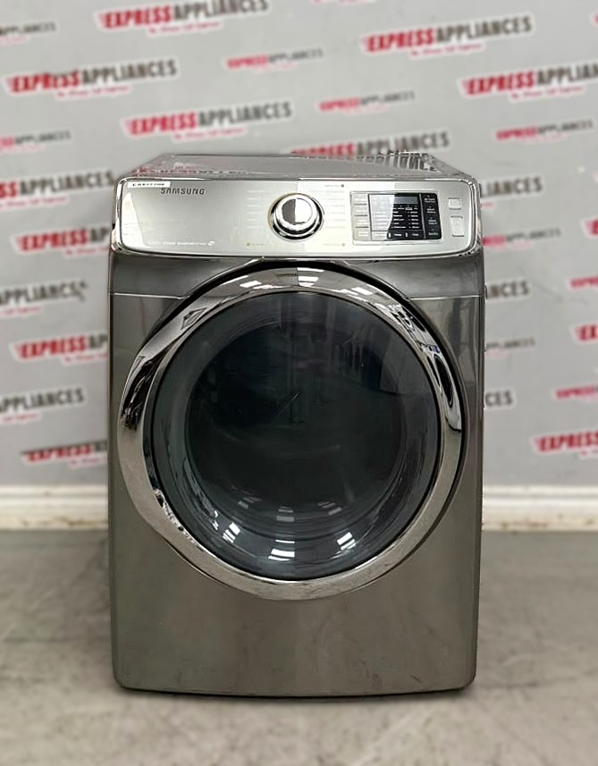 Used Samsung 27” Electric Stackable Dryer DV45H6300EP/AC For Sale Used Samsung 27” Electric Stackable Dryer DV45H6300EP/AC For Sale