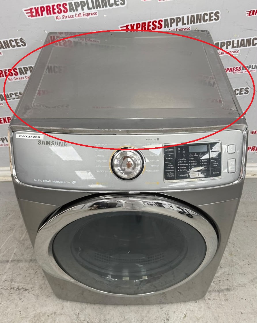 Used Samsung 27” Electric Stackable Dryer DV45H6300EP/AC For Sale Used Samsung 27” Electric Stackable Dryer DV45H6300EP/AC For Sale