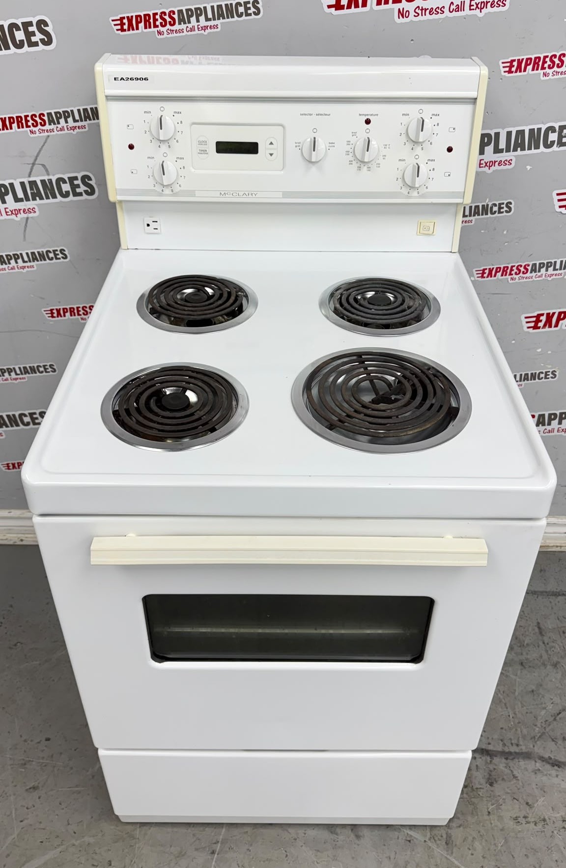 Used McClary 24" Freestanding Coil Stove YRMF2150TM0 For Sale Used McClary 24" Freestanding Coil Stove YRMF2150TM0 For Sale