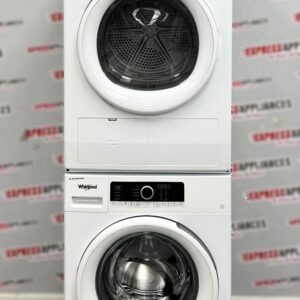 Used Whirlpool 24” Front Load Washer and Electric Ventless Dryer Stackable Set WFW3090JW0 YWHD3090GW0 For Sale Used Whirlpool 24” Front Load Washer and Electric Ventless Dryer Stackable Set WFW3090JW0 YWHD3090GW0 For Sale