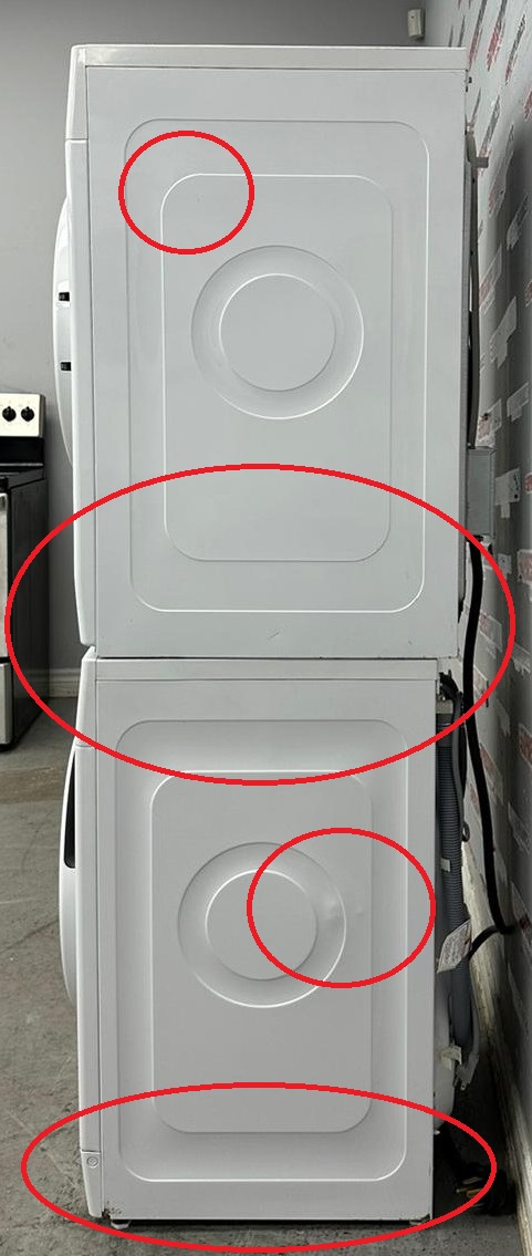Used Whirlpool 24” Front Load Washer and Ventless Dryer Stackable Set WFW3090JW0 YWHD3090GW0 For Sale Used Whirlpool 24” Front Load Washer and Ventless Dryer Stackable Set WFW3090JW0 YWHD3090GW0 For Sale