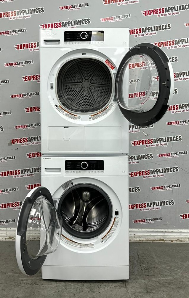 Used Whirlpool 24” Front Load Washer and Ventless Dryer Stackable Set WFW3090JW0 YWHD3090GW0 For Sale Used Whirlpool 24” Front Load Washer and Ventless Dryer Stackable Set WFW3090JW0 YWHD3090GW0 For Sale
