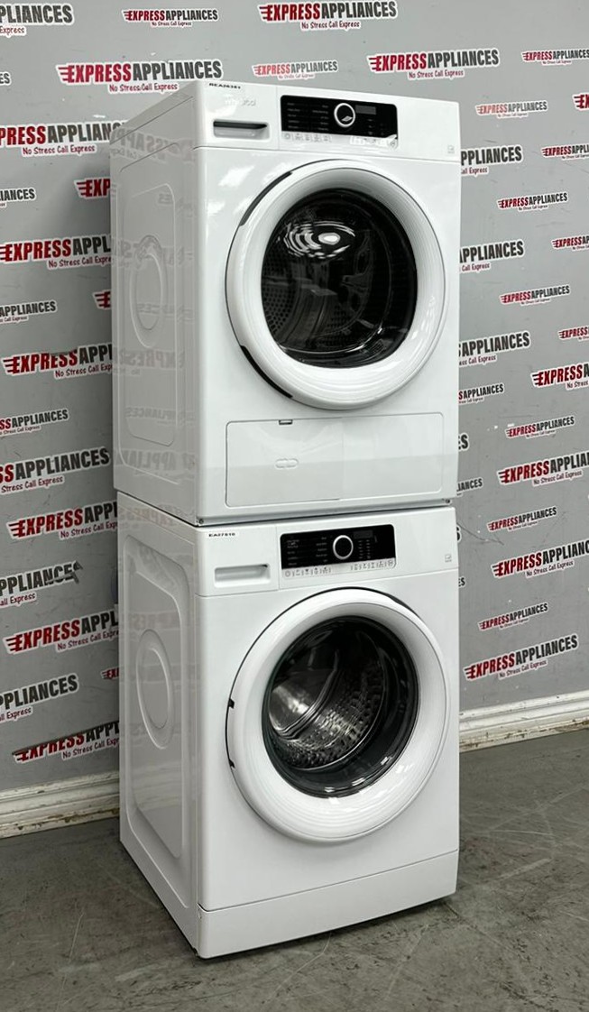 Used Whirlpool 24” Front Load Washer and Ventless Dryer Stackable Set WFW3090JW0 YWHD3090GW0 For Sale Used Whirlpool 24” Front Load Washer and Ventless Dryer Stackable Set WFW3090JW0 YWHD3090GW0 For Sale