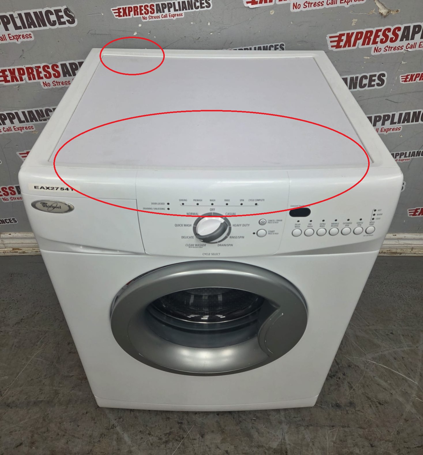 Used Whirlpool 24" Front Load Washing Machine WFC7500VW2 For Sale Used Whirlpool 24" Front Load Washing Machine WFC7500VW2 For Sale