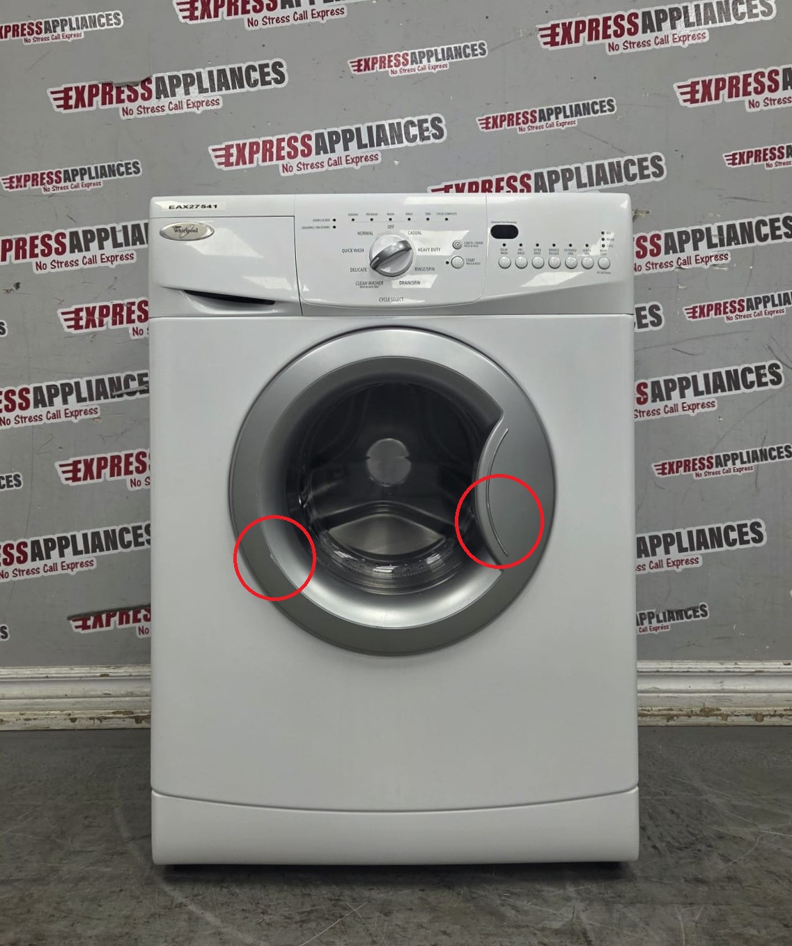 Used Whirlpool 24" Front Load Washing Machine WFC7500VW2 For Sale Used Whirlpool 24" Front Load Washing Machine WFC7500VW2 For Sale