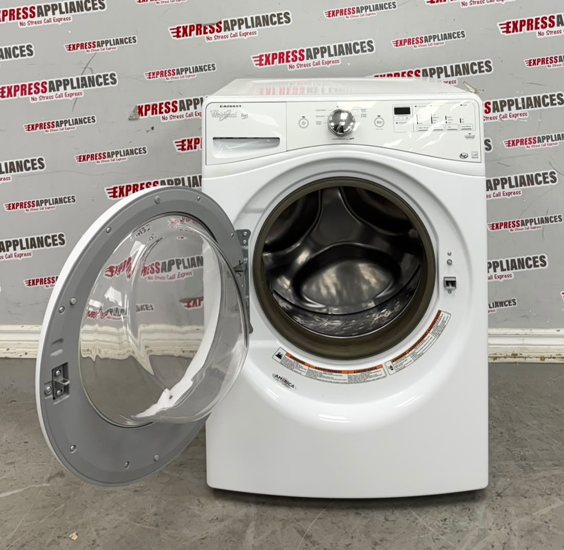 Used Whirlpool 27” Front Load Washing Machine WFW70HEBW For Sale Used Whirlpool 27” Front Load Washing Machine WFW70HEBW For Sale