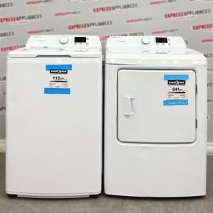 Open Box Element 27” Top Load Washer and Electric Dryer Side-By-Side Set ENTW4525EW-CA ENTDE7027EW-CA For Sale Open Box Element 27” Top Load Washer and Electric Dryer Side-By-Side Set ENTW4525EW-CA ENTDE7027EW-CA For Sale