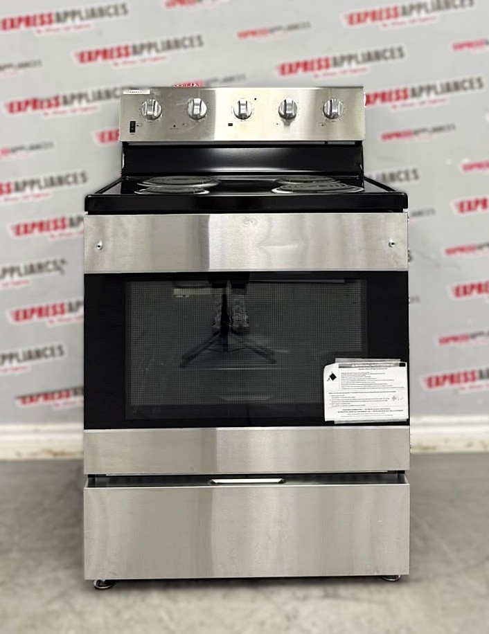 Open Box Element 30” Freestanding Coil Stove EECR34MES-CA For Sale Open Box Element 30” Freestanding Coil Stove EECR34MES-CA For Sale