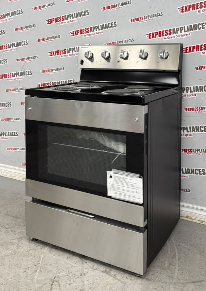 Open Box Element 30” Freestanding Coil Stove EECR34MES-CA For Sale Open Box Element 30” Freestanding Coil Stove EECR34MES-CA For Sale