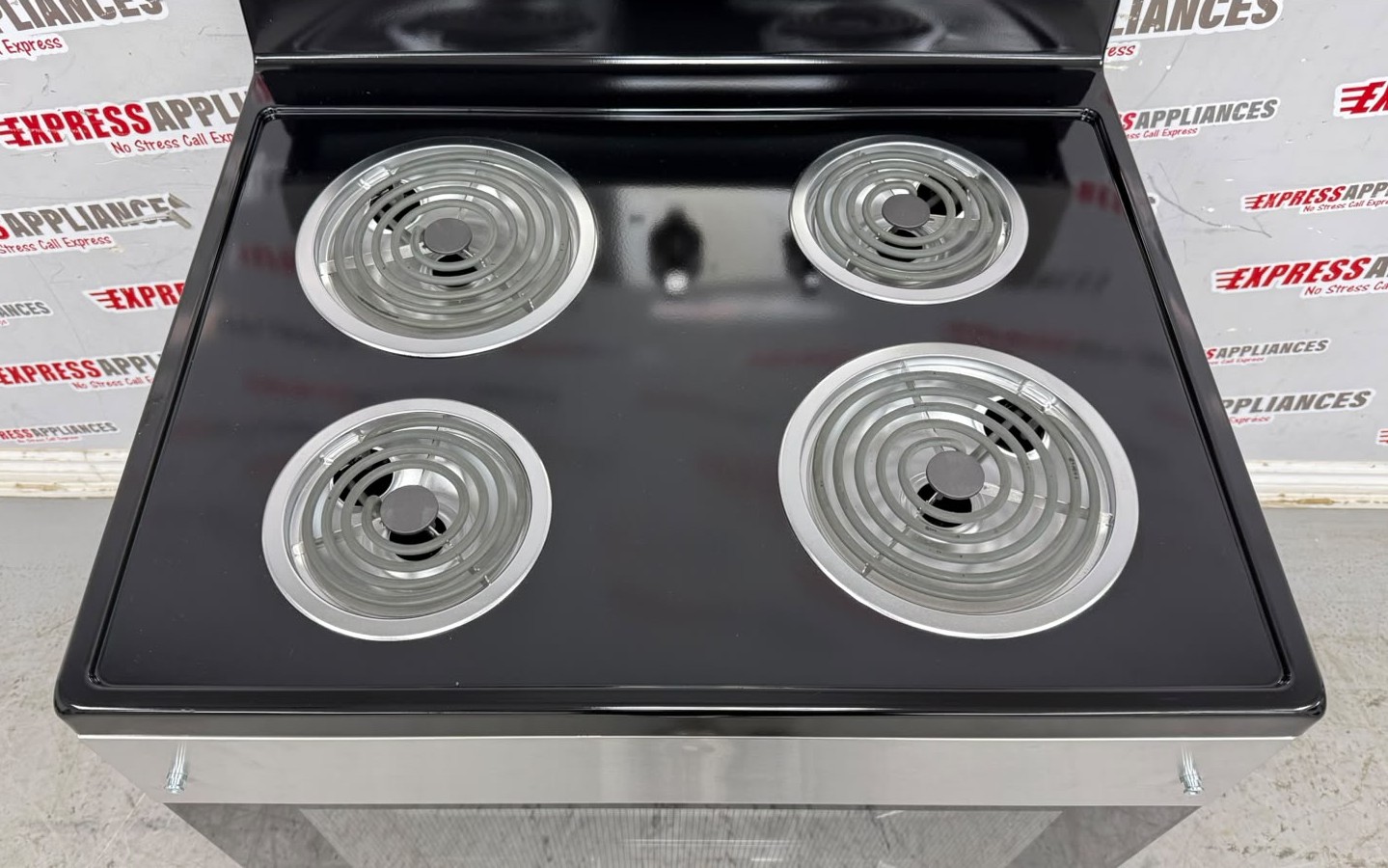 Open Box Element 30” Freestanding Coil Stove EECR34MES-CA For Sale Open Box Element 30” Freestanding Coil Stove EECR34MES-CA For Sale