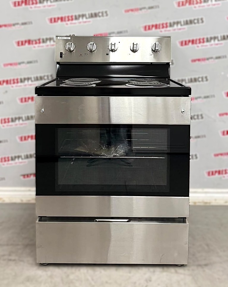 Open Box Element 30” Freestanding Coil Stove EECR34MES-CA SKU: EAD27345 For Sale Open Box Element 30” Freestanding Coil Stove EECR34MES-CA SKU: EAD27345 For Sale