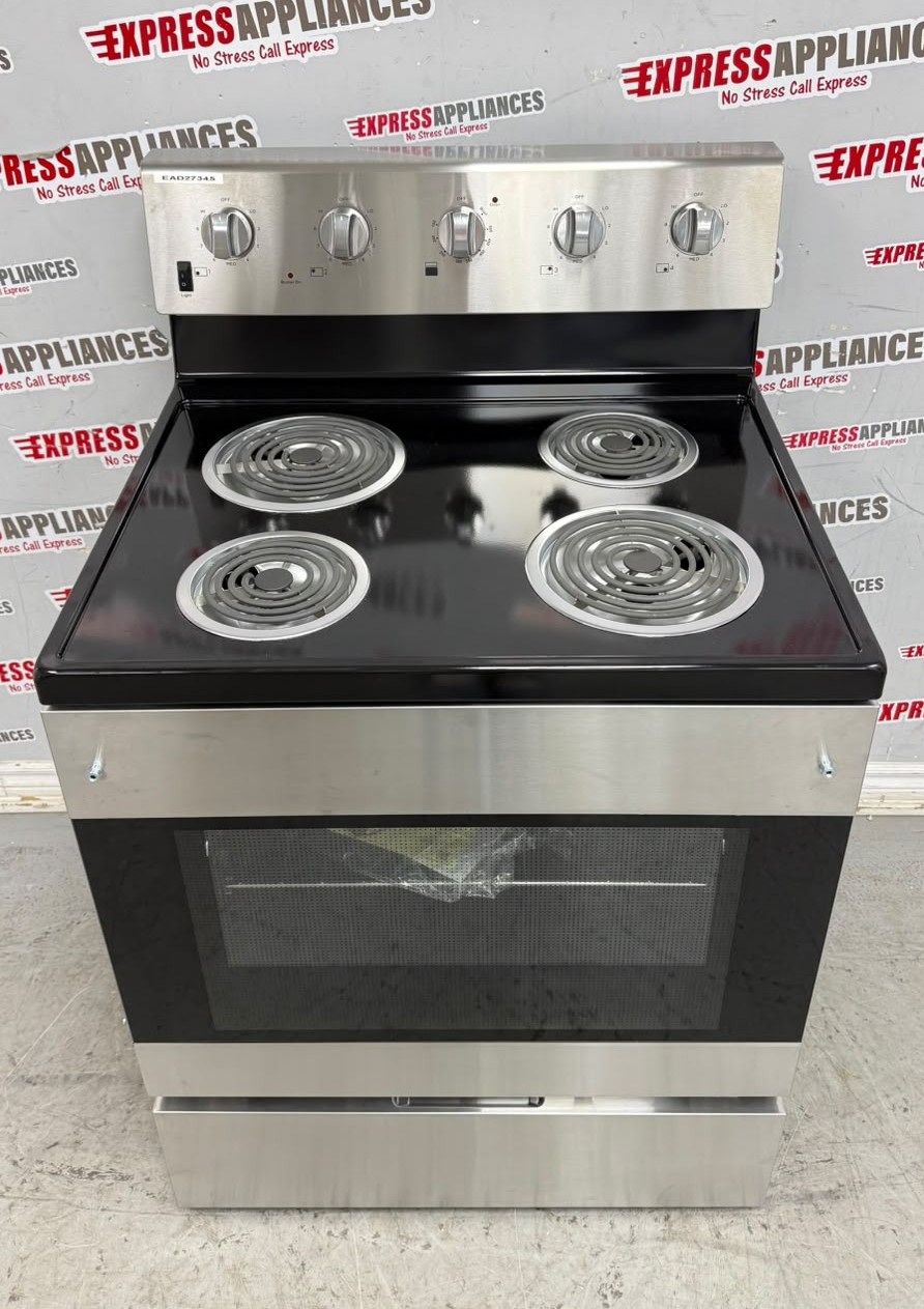 Open Box Element 30” Freestanding Coil Stove EECR34MES-CA SKU: EAD27345 For Sale Open Box Element 30” Freestanding Coil Stove EECR34MES-CA SKU: EAD27345 For Sale