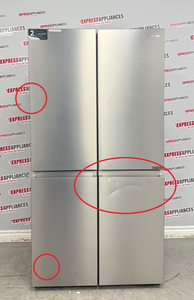 Open Box Hisense 36” Counter Depth French Door Refrigerator RQ22A4CSD SKU: EAP26929 For Sale Open Box Hisense 36” Counter Depth French Door Refrigerator RQ22A4CSD SKU: EAP26929 For Sale