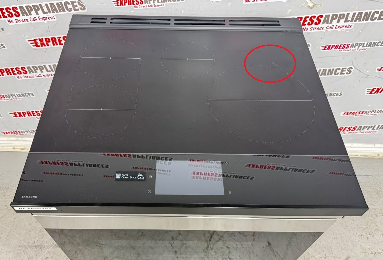 Open Box Samsung 30” Slide-In Induction Stove NSI6DG9900SRAC For Sale Open Box Samsung 30” Slide-In Induction Stove NSI6DG9900SRAC For Sale