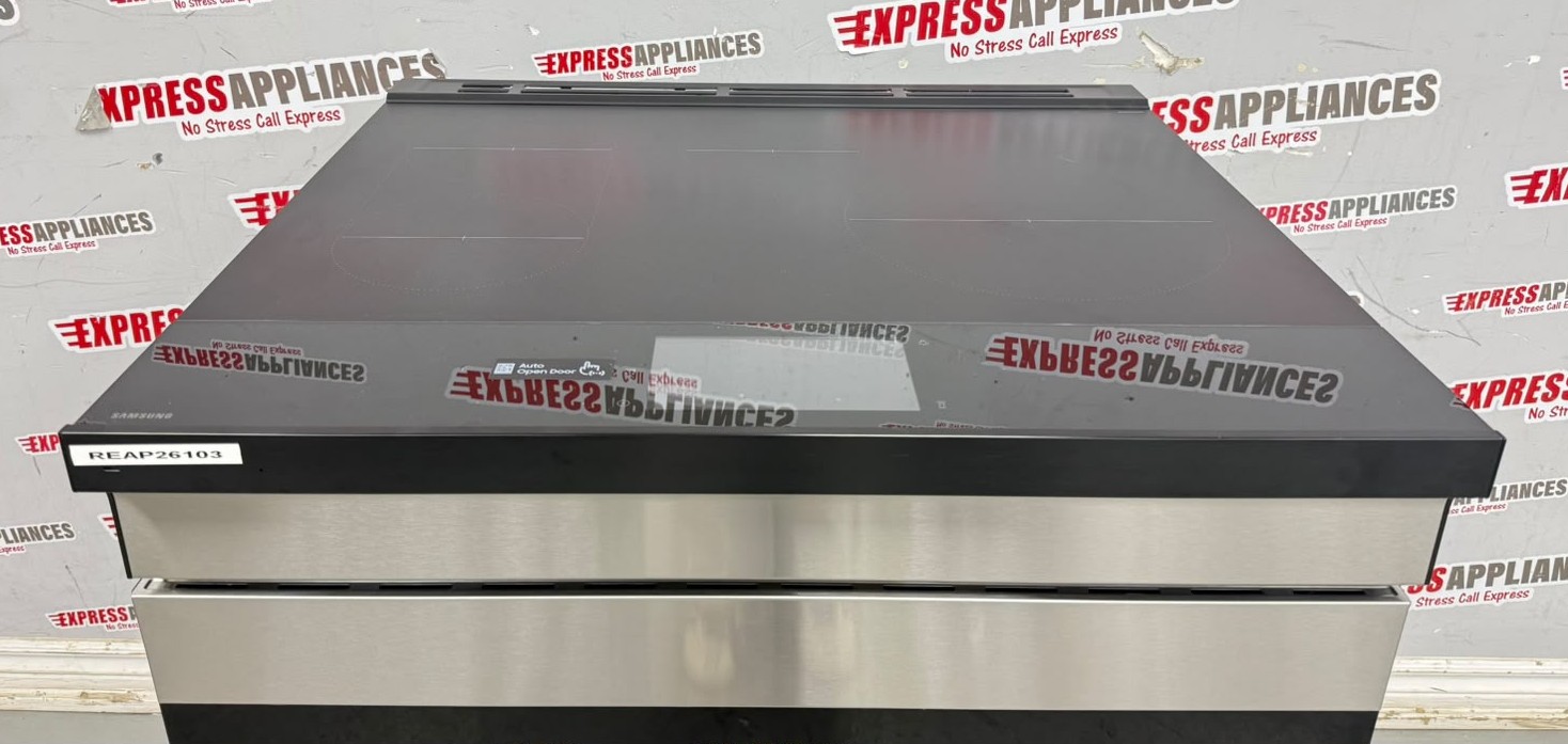Open Box Samsung 30” Slide-In Induction Stove NSI6DG9900SRAC For Sale Open Box Samsung 30” Slide-In Induction Stove NSI6DG9900SRAC For Sale
